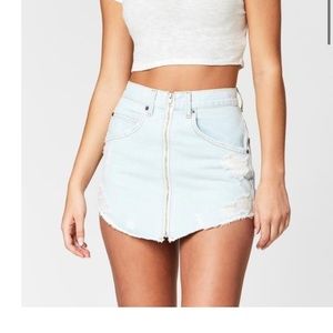 Carmar denim mini skirt